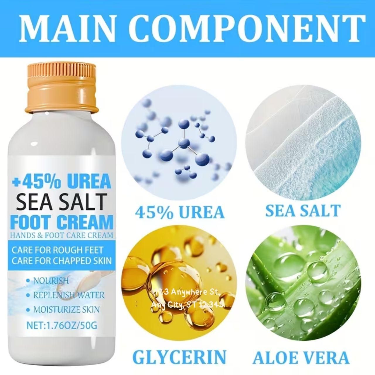 Urea Sea Salt Foot Cream (Pack of 2)